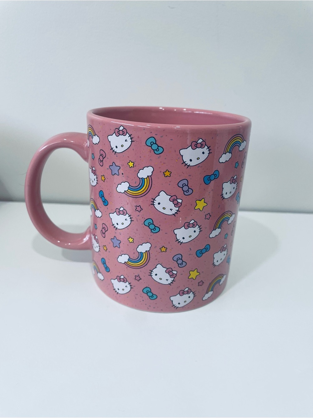 Sanrio Hello Kitty Pink Rainbow & Stars Ceramic Mug